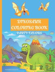 Dinosaur Coloring Book Party Favor