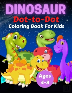 Bertrand.pt - Dinosaur Dot To Dot Coloring Book For Kids Ages 4-8