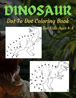 Bertrand.pt - Dinosaur Dot To Dot Coloring Book For Kids Ages 4-8