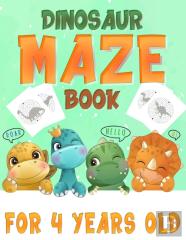 Dinosaur Maze Book For 4 Years Old