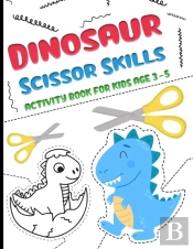 Dinosaur Scissor Skills Activity Book For Kids Age 3-5