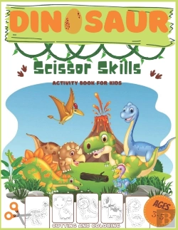 Bertrand.pt - Dinosaur Scissor Skills Activity Book For Kids Ages 3-5