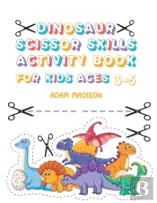 Dinosaur Scissor Skills Activity Book For Kids Ages 3-5