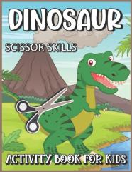 Dinosaur Scissor Skills Activity Book For Kids