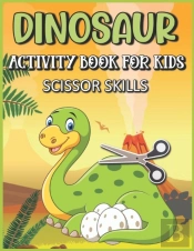 Dinosaur Scissor Skills Activity Book For Kids