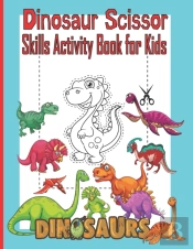 Dinosaur Scissor Skills Activity Book For Kids