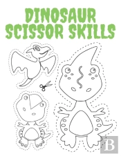 Dinosaur Scissor Skills