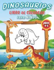 Dinosaurios Libro Para Colorear Para Ninos De 4-8 Anos