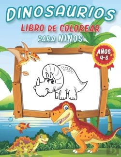 Bertrand.pt - Dinosaurios Libro Para Colorear Para Ninos De 4-8 Anos