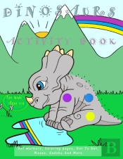 Dinosaurs Activity Book For Kids Ages 4-8