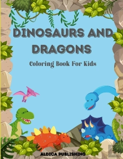 Bertrand.pt - Dinosaurs And Dragons Coloring Book For Kids