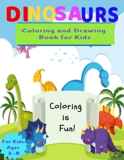 Bertrand.pt - Dinosaurs Coloring And Drawing Book For Kids