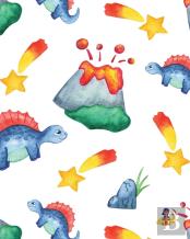 Dinosaurs With Scissor Skills Coloring Book For Children (8x10 Hardcover Coloring Book / Activity Book)