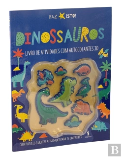Bertrand.pt - Dinossauros - Livro de Atividades com Autocolantes 3D