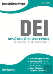 Diplôme D'Etat D'Infirmier ; Toutes Les Ue Du Semestre 1