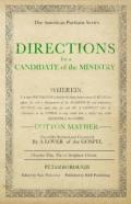 Directions For A Candidate Of The Ministry
