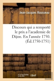 Discours Academie De Dijon Edition 1750 1751