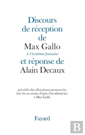 Discours De Réception À L'Académie Française