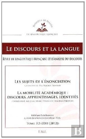 Discours Et La Langue 3.2 Les Sujets De L'Enonciation