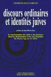 Discours Ordinaires Et Identites Juives
