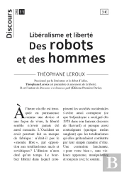 Discours T.11 ; Libéralisme Et Liberté : Des Robots Et Des Hommes