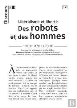 Bertrand.pt - Discours T.11 ; Libéralisme Et Liberté : Des Robots Et Des Hommes