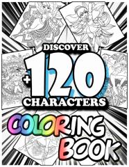 Discover +120 Characters Coloring Book