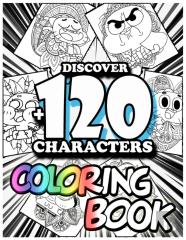 Discover +120 Characters Coloring Book