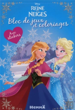 Bertrand.pt - Disney ; La Reine Des Neiges ; Bloc De Jeux Et Coloriages Avec Stickers ; Anna Et Elsa