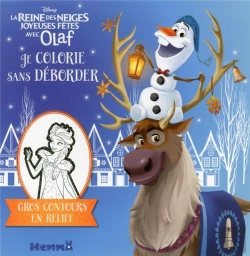 Bertrand.pt - Disney La Reine Des Neiges Je Colorie Sans Deborder (Joyeuses Fetes Avec Olaf)