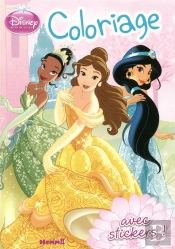 Disney Princesses Coloriage Avec Stickers (Visuel) (Prov)