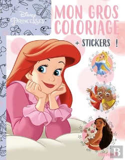 Bertrand.pt - Disney Princesses - Mon Gros Coloriage + Stickers ! (Ariel)