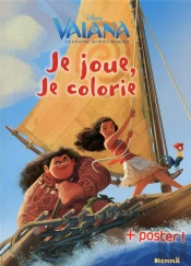 Disney Vaiana Je Joue, Je Colorie + Poster
