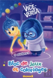 Disney Vice-Versa ; Bloc De Jeux Et Coloriages ; + Stickers !