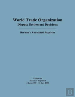 Bertrand.pt - Dispute Settlement Decisions: Bernan Annotated Reporter