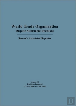 Bertrand.pt - Dispute Settlement Decisions: Bernan'S Annotated Reporter