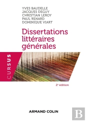 Dissertations Littéraires Générales ; Littérature Ouvrages Généraux Tome 1