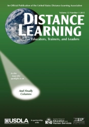 Distance Learning Magazine Vol 12 Issue 1