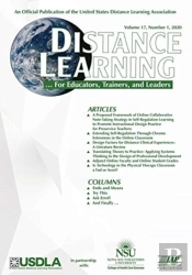 Distance Learning Vol 17 Issue 1