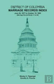 District Of Columbia Marriage Records In