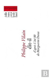 Dit-Il D'Apres L'Ete 80 De Marguerite Duras