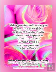 Divine Thoughts & Quotes On Living On Beautiful Digitized Pink Rose Prints By Artist Grace Divine