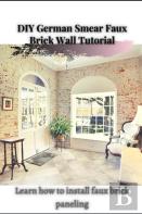 Diy German Smear Faux Brick Wall Tutorial