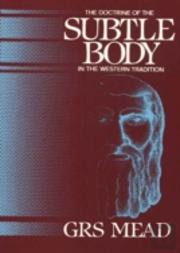 Doctrine Of The Subtle Body In The Western Tradition
