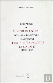 Documents Minutier Central Notaires Hist Ec