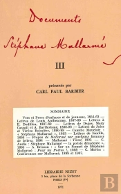 Documents Stéphane Mallarmé Iii