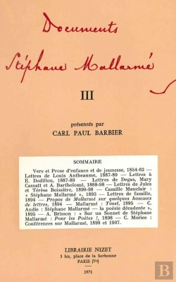 Bertrand.pt - Documents Stéphane Mallarmé Iii