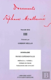 Documents Stéphane Mallarmé ; Nouvelle Série Tome 3