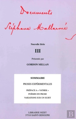 Bertrand.pt - Documents Stéphane Mallarmé ; Nouvelle Série Tome 3
