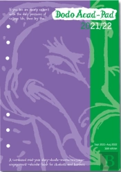 Dodo Acad-Pad 2021-2022 Filofax-Compatible A5 Organiser Diary Refill, Mid Year / Academic Year, Week To View